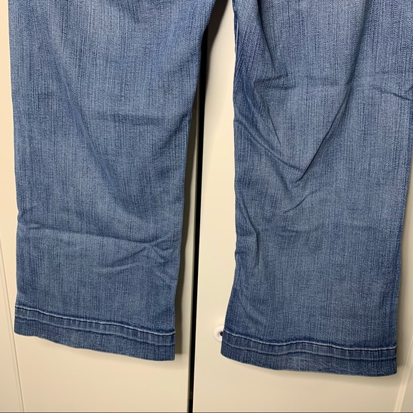 7 for All Mankind Bermuda Denim Shorts Crop Dojo Jeans - Picture 10 of 16